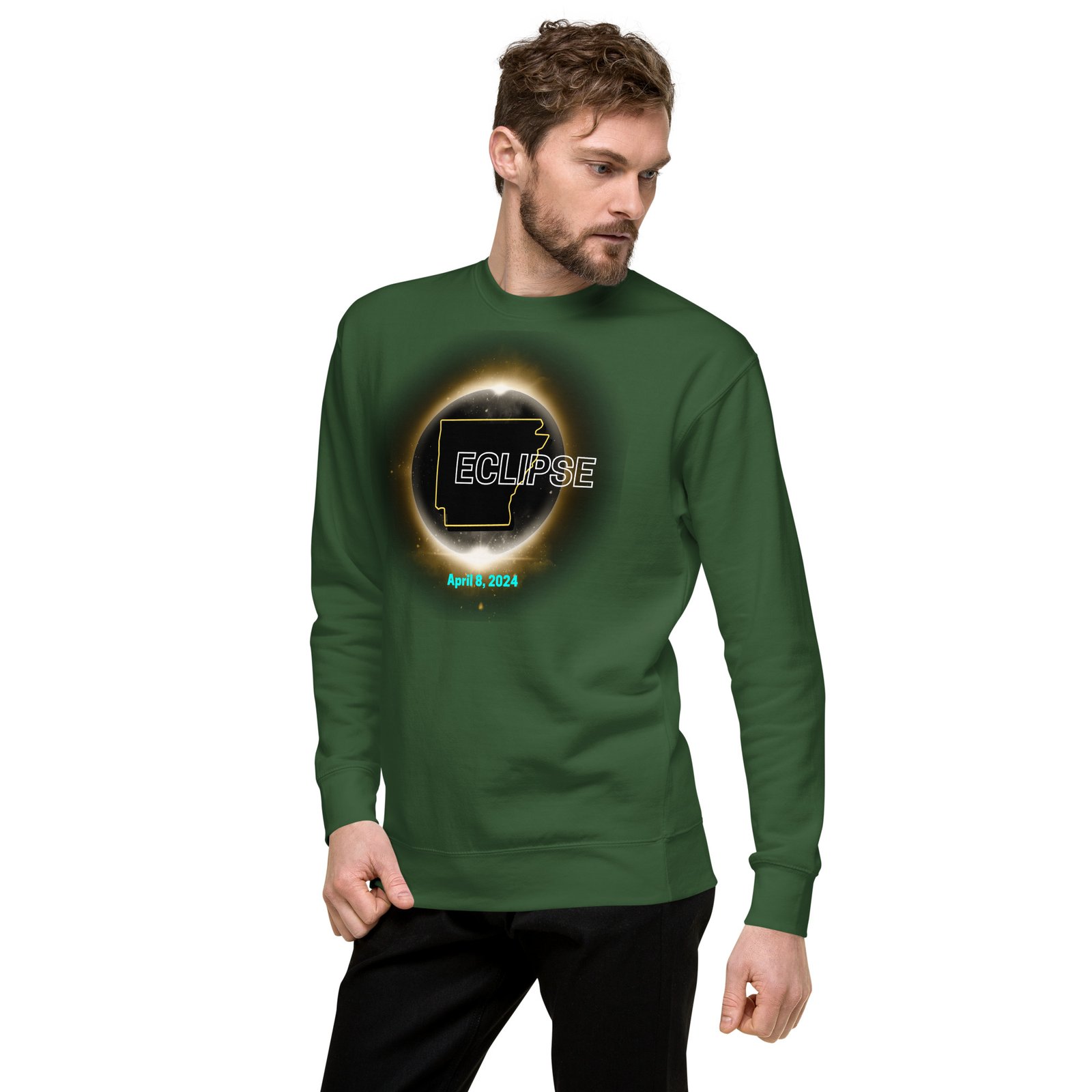 unisex-premium-sweatshirt-forest-green-left-front-65e4b0db385b4.jpg